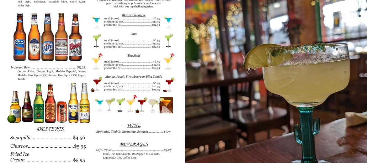 Tierra Caliente Mexican Grill Menu